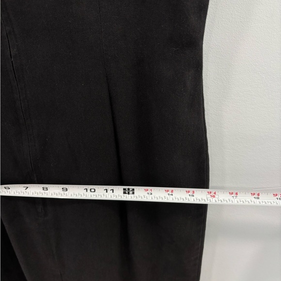 Vintage 90s Michael Angela Collections Black Midi Dress Criss Cross Back Size 6 - Picture 5 of 15